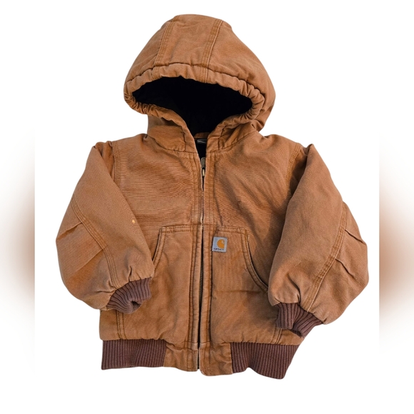 Carhartt Other - Carhartt Zip-up Tan Brown Hooded Jacket